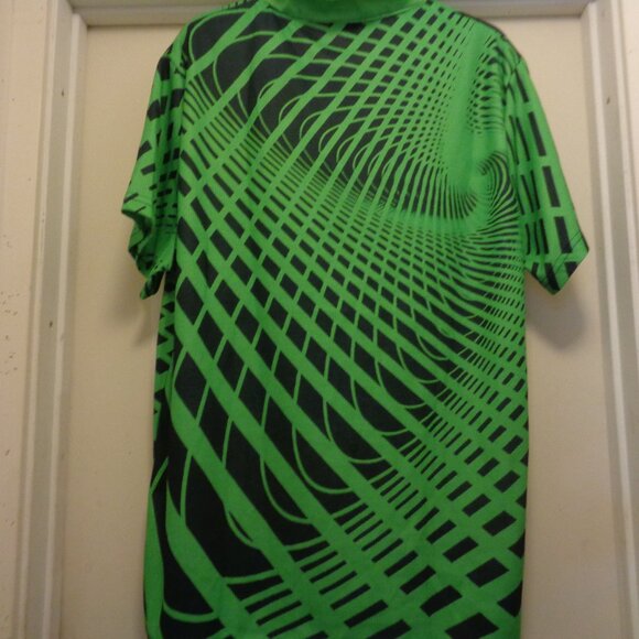60S STYLED MOD OP ART MENS POLO SHIRT WOWIE BY OUKU 2 X L - Picture 7 of 7